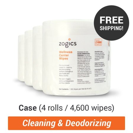 Zogics Wellness Center Wipes, 4PK Z1000-4